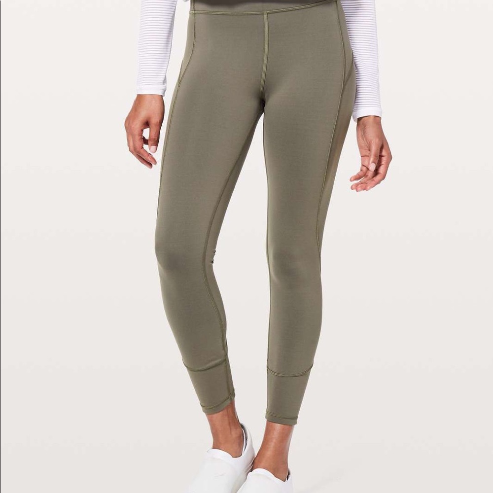 Lululemon In Movement 7/8 Tight *Everlux 25" Sage